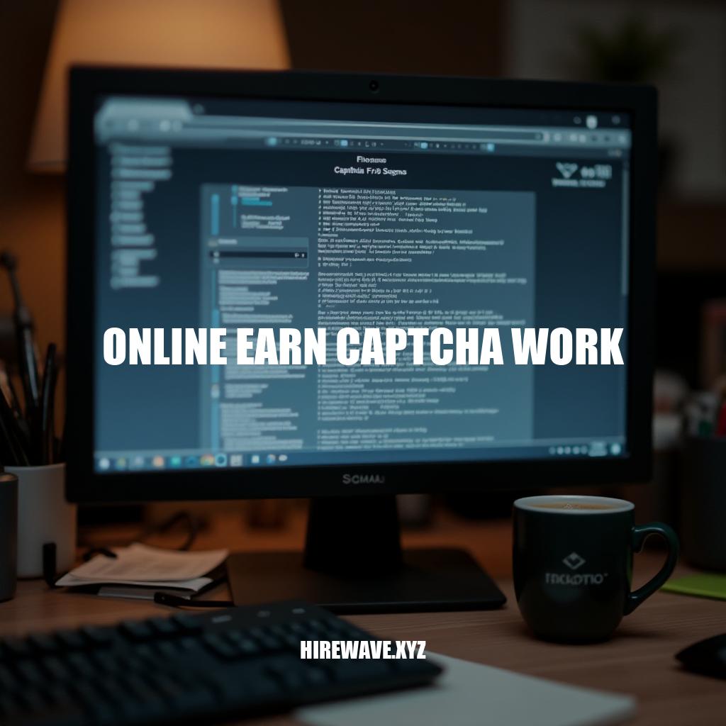 Online Earn Captcha Work: A Lucrative Opportunity for Remote Income